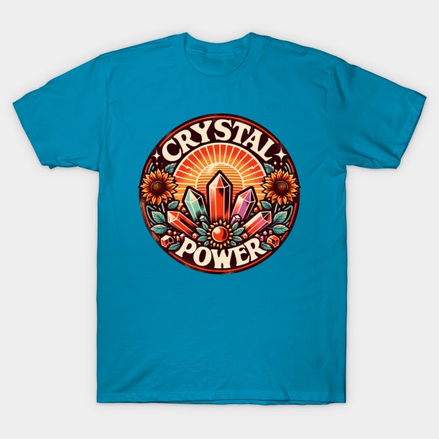 Boho Style Crystal Power T-Shirt by Offbeat Outfits